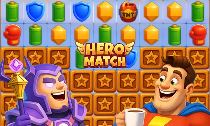 Hero Match spel: Speel gratis online